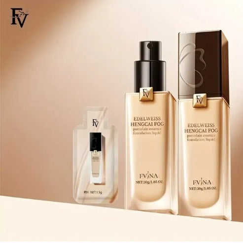 FV Edelweiss essence foundation: moisturizing, long-lasting, refreshing skincare base makeup.