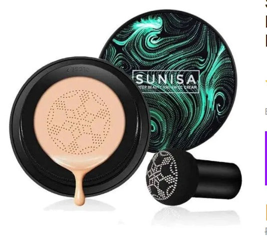 Waterproof SUNISA foundation, mushroom head cushion, moisturizing BB CC cream.