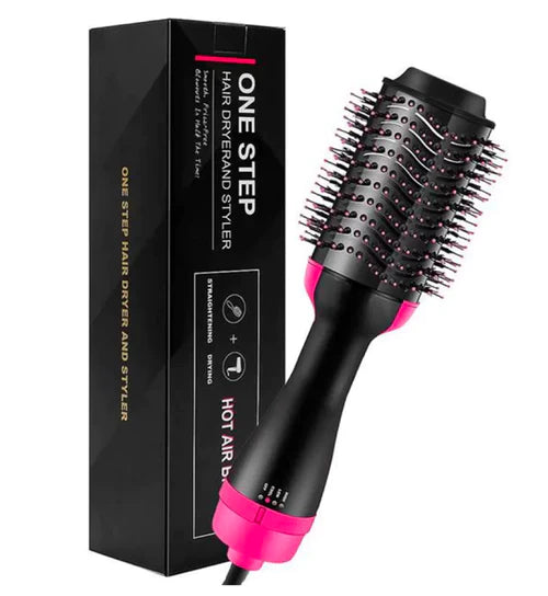 One-Step 2-in-1 Hair Dryer & Styler Brush – Fast Drying, Straightening & Curling